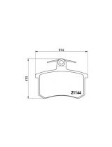 BREMBO P85013 Колодки дисковые задние