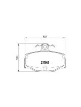 BREMBO P56024 Колодки дисковые задние