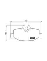 BREMBO P50051 Колодки дисковые задние