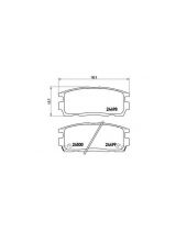 BREMBO P10004 Колодки дисковые задние