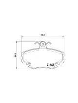 BREMBO P68008 Колодки дисковые передние