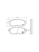 BREMBO P56021 Колодки дисковые передние