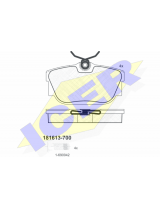 ICER 181613-700 Колодки дисковые задние