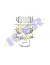 ICER 182142 Колодки дисковые задние