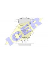 ICER 181331-203 Колодки дисковые передние