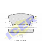 ICER 181514 Колодки дисковые