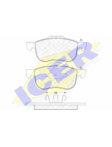 ICER 181297 Колодки дисковые передние