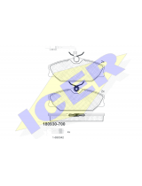 ICER 180930-700 Колодки дисковые передние