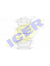 ICER 141953 Колодки дисковые передние