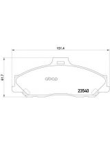 MINTEX MDB2053 Колодки дисковые передние