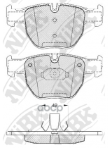 NiBK PN0334 Колодки дисковые	 передние