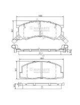 NIPPARTS J3602050 Колодки дисковые передние