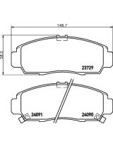 NISSHINBO NP8010 Колодки дисковые передние
