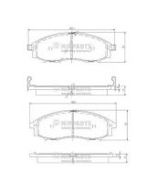 NIPPARTS J3601088 Колодки дисковые передние