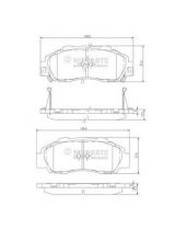 NIPPARTS J3604032 Колодки дисковые передние