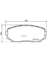 NISSHINBO NP5015 Колодки дисковые передние