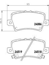NISSHINBO NP8039 Колодки дисковые задние