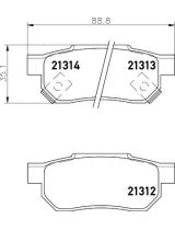 NISSHINBO NP8023 Колодки дисковые задние