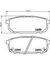 NISSHINBO NP6052 Колодки дисковые задние