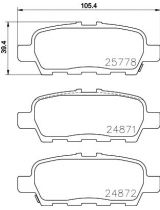 NISSHINBO NP2041 Колодки дисковые задние