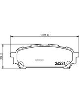 NISSHINBO NP7009 Колодки дисковые задние