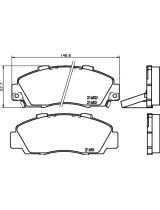 NISSHINBO NP8003 Колодки дисковые передние