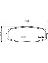 NISSHINBO NP1064 Колодки дисковые задние