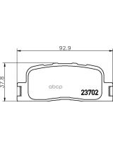 NISSHINBO NP1030 Колодки дисковые задние
