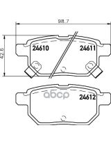 NISSHINBO NP1020 Колодки дисковые задние