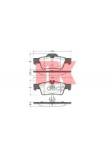 NK 223353 Колодки дисковые задние