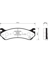 Sangsin SP1298 Колодки дисковые задние/передние