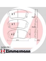 ZIMMERMANN 24501.170.1 Колодки дисковые передние
