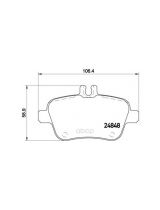 BREMBO P50091 Колодки дисковые задние