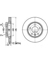 ATE 24.0122-0211.1 Тормозной диск задний