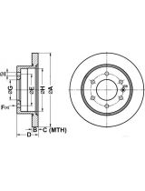 ATE 24.0116-0121.1 Тормозной диск задний