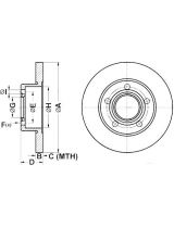 ATE 24.0110-0201.1 Тормозной диск задний