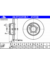 ATE 24.0112-0138.1 Тормозной диск задний