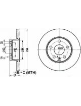 ATE 24.0110-0250.1 Тормозной диск задний