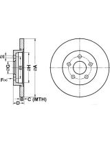 ATE 24.0112-0154.1 Тормозной диск задний