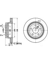 ATE 24.0120-0204.1 Тормозной диск задний