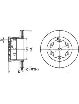 ATE 24.0122-0196.1 Тормозной диск задний