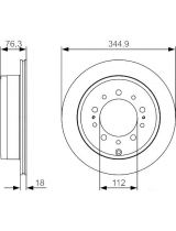 BOSCH 0 986 479 R32 Тормозной диск задний