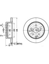 ATE 24.0112-0714.1 Тормозной диск задний