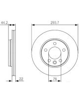 BOSCH 0 986 479 S06 Тормозной диск задний