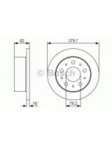 BOSCH 0 986 479 S86 Тормозной диск задний