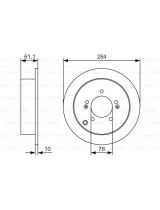 BOSCH 0 986 479 U37 Тормозной диск задний