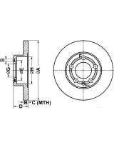 ATE 24.0109-0123.1 Тормозной диск задний