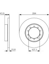 BOSCH 0 986 479 A34 Тормозной диск задний