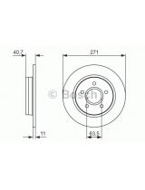 BOSCH 0 986 479 763 Тормозной диск задний