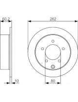 BOSCH 0 986 479 A41 Тормозной диск задний